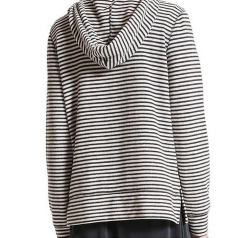 Z Supply The Striped Soft Spun Knit Hoodie Size Small - Picture 3 of 9